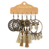 Bohemian Tassel Earrings Alloy Electroplating Retro Ethnic Ear Jewelry