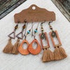 Bohemian Tassel Earrings Alloy Electroplating Retro Ethnic Ear Jewelry