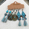 Bohemian Tassel Earrings Alloy Electroplating Retro Ethnic Ear Jewelry