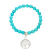 Bohemian Turquoise Beaded Alloy Handmade Bracelet With Cross Starfish Turtle Geometric Design