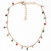 Boho Color Small Water Droplets Clavicle Chain Fashion Simple Color Necklace Wholesale Gooddiy