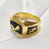 Bold Alloy Eagle Ring With Black Oil Finish Electroplated Animal Style Unisex Statement Jewelry
