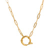 Boots Pendant Titanium Steel Heart Shape Vacuum Plated 18K Gold Color