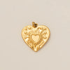 Boots Pendant Titanium Steel Heart Shape Vacuum Plated 18K Gold Color