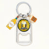 Bottle Opener Keychain Zinc Alloy Modern Art Style