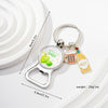 Bottle Opener Keychain Zinc Alloy Modern Art Style