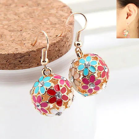 Boutique Korean Delicate Super Beautiful Flower Cluster Earrings