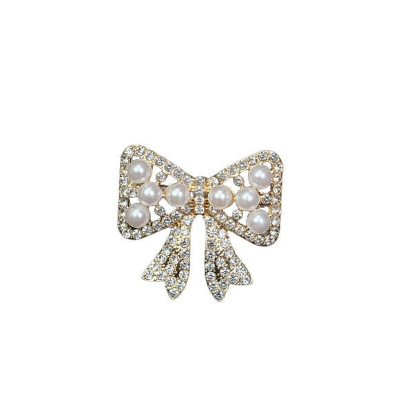 Bow Brooch Zinc Alloy Fashion Electroplated Unisex Accessory