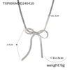 Bow Earring Jewelry Set For Women Metal Titanium Steel Electroplated Design