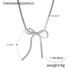 Bow Earring Jewelry Set For Women Metal Titanium Steel Electroplated Design