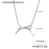 Bow Earring Jewelry Set For Women Metal Titanium Steel Electroplated Design