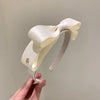 Bow Hairband Artificial Leather Purely Handmade Women's