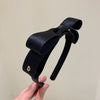 Bow Hairband Artificial Leather Purely Handmade Women's