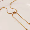 Bow Shaped Retro Light Luxury Adjustable Non Fading Gold 18K Electroplated Titanium Steel Women's Bracelet