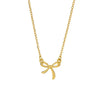 Bow Tie Stainless Steel Electroplated O Chain Clavicle Necklace Unisex Ins Style