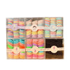 Boxed Children’s Seamless Rubber Band Hair Ties Candy Color Geometric Handmade High Stretch Baby Hair Rings