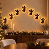 Boxwood Starshaped Christmas Tree Wall Decoration With Warm Light Outline Remotecontrolled Indoor Holiday Display