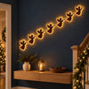 Boxwood Starshaped Christmas Tree Wall Decoration With Warm Light Outline Remotecontrolled Indoor Holiday Display