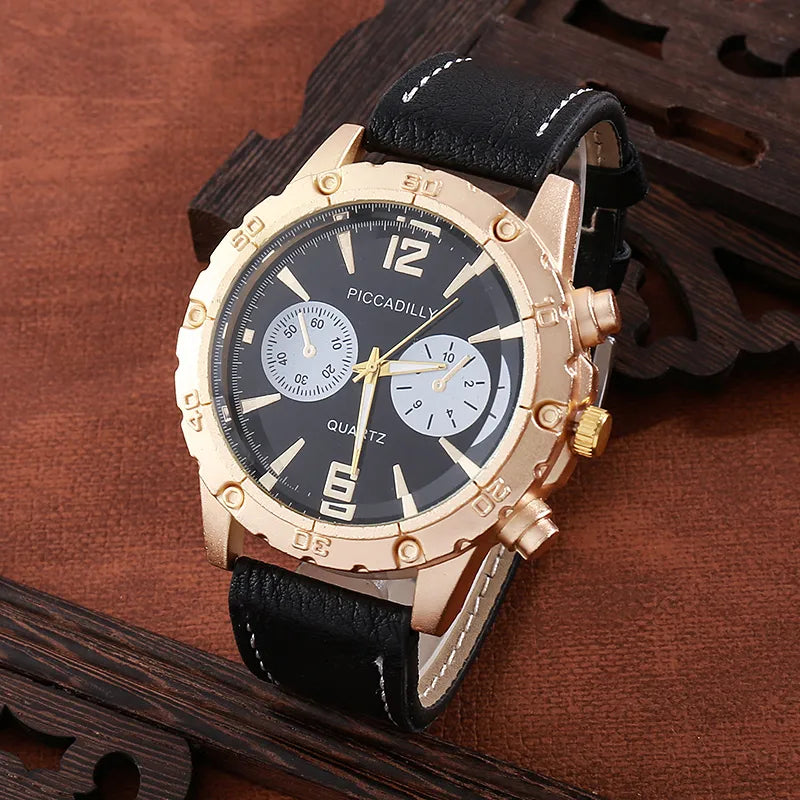 Boyfriend Classic Style British Style Square Needle Quartz Men'S Watches