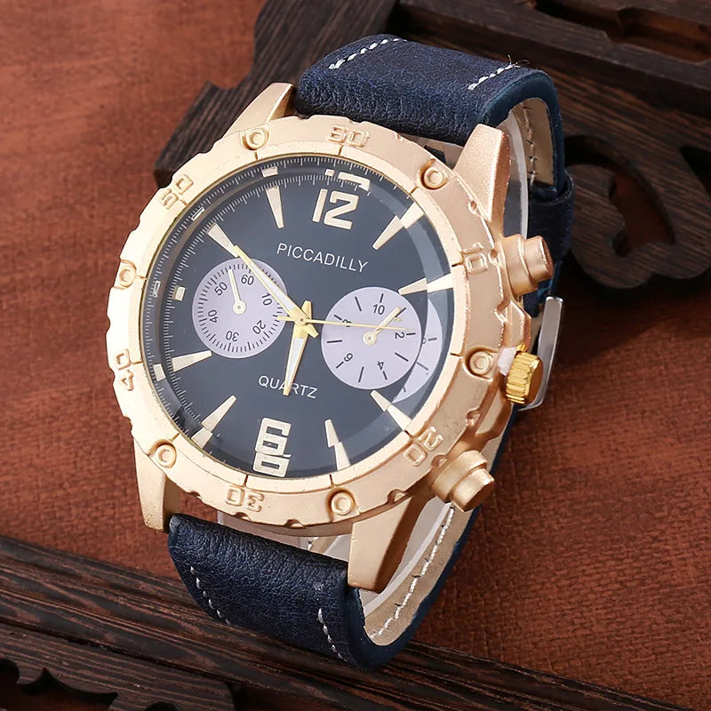 Boyfriend Classic Style British Style Square Needle Quartz Men'S Watches