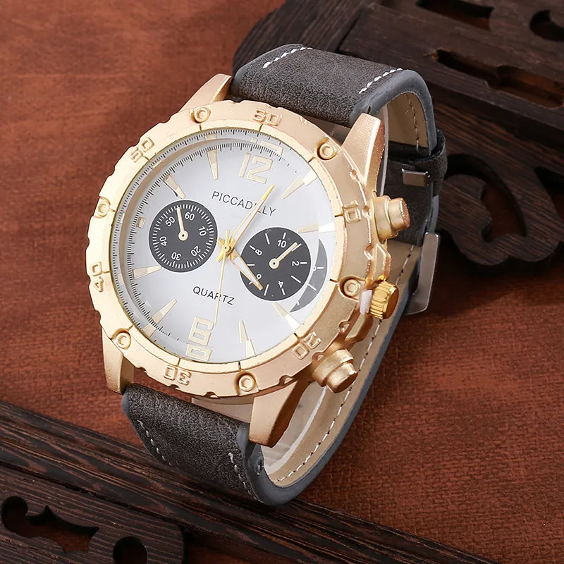 Boyfriend Classic Style British Style Square Needle Quartz Men'S Watches