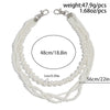 Boys Jeans Accessories Hiphop Winding Imitation Pearl Pants Chain With Buttons And Double Circle Belt Loops