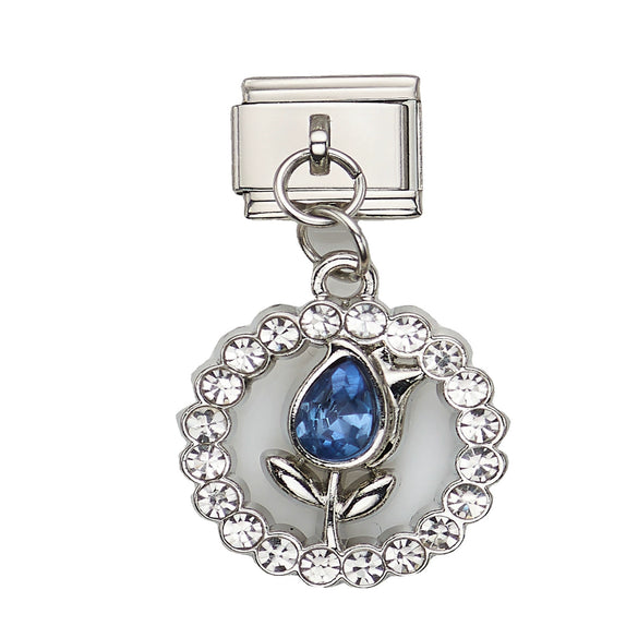 Bracelet Accessories Stainless Steel Removable Hanging Bow Flower Love Dripping Oil Style Unisex