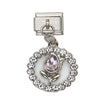 Bracelet Accessories Stainless Steel Removable Hanging Bow Flower Love Dripping Oil Style Unisex