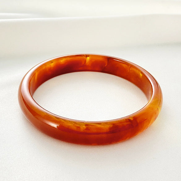 Bracelet Acrylic Geometric Marble Pattern Electroplated