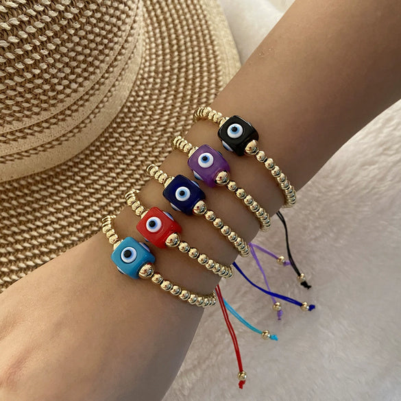 Bracelet Acrylic Geometric Woven Jewelry For Women