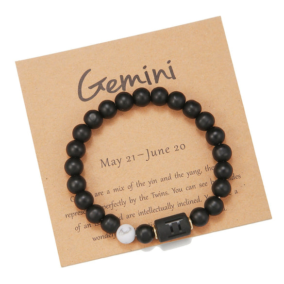 Bracelet Agate Stone Geometric Electroplating Unisex