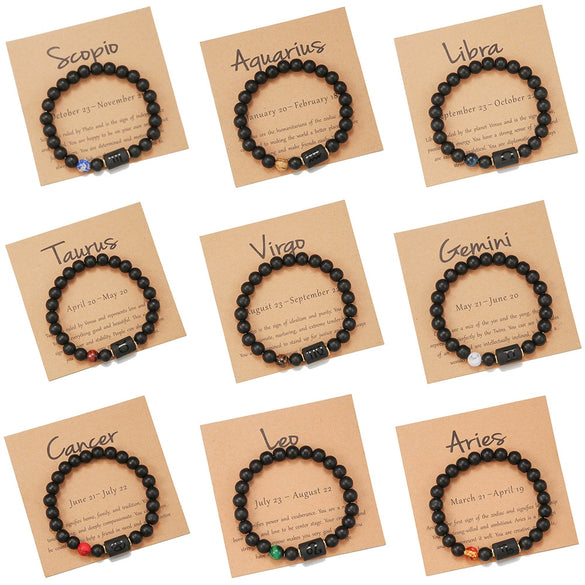 Bracelet Agate Stone Geometric Electroplating Unisex