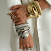 Bracelet Alloy Geometric Exaggerated Leaves Glow Electroplated Jewelry