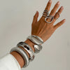 Bracelet Alloy Geometric Exaggerated Leaves Glow Electroplated Jewelry