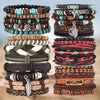 Bracelet Alloy Geometric Vintage Handwoven Life Tree Feather Cow Head Style