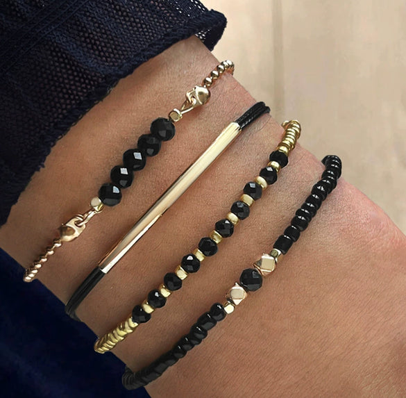 Bracelet Alloy Glass Beads Geometric Handmade Bohemian Style Unisex Women's