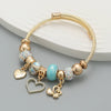 Bracelet Alloy Heartshaped Geometric Diamond Women's Couple Jewelry