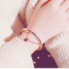 Bracelet Alloy Peach Heart Electroplating Minimalist Ladies Jewelry