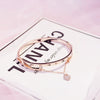 Bracelet Alloy Peach Heart Electroplating Minimalist Ladies Jewelry