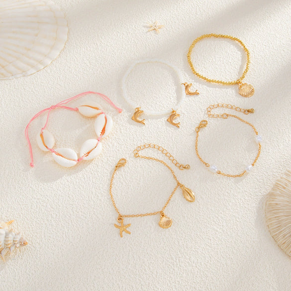 Bracelet Alloy Star Electroplated Animal Style Imitation Pearl Jewelry