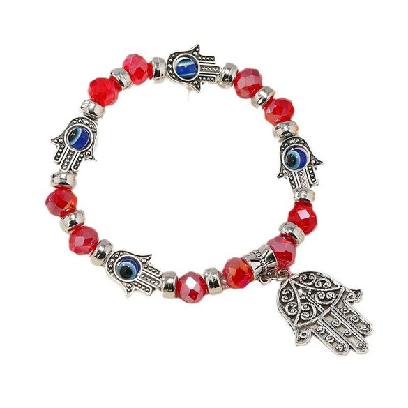 Bracelet Artificial Crystal Blue Eye Handmade