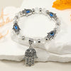 Bracelet Artificial Crystal Blue Eye Handmade
