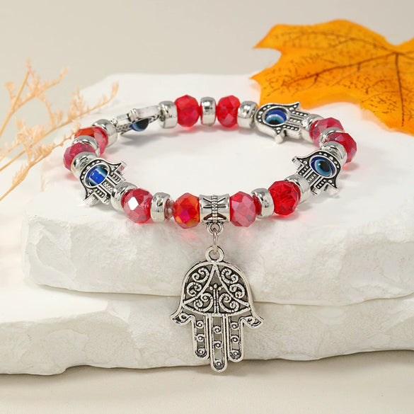 Bracelet Artificial Crystal Blue Eye Handmade