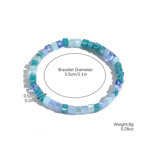 Bracelet Artificial Crystal Geometric Bohemian Small Fresh Polishing Women's