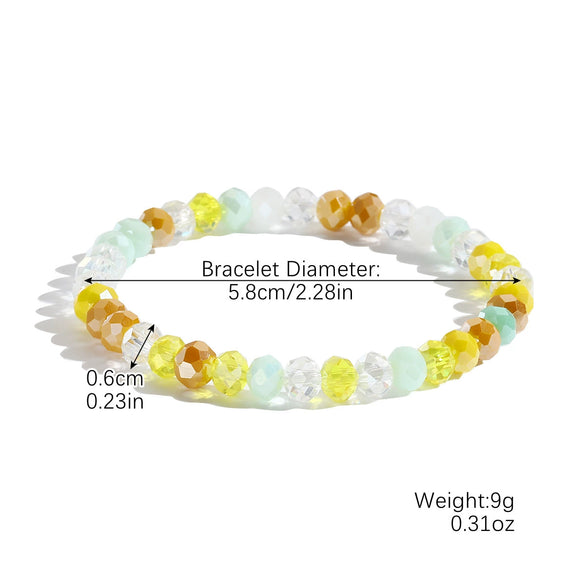 Bracelet Artificial Crystal Geometric Bohemian Small Fresh Polishing Women's