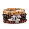 Bracelet Artificial Leather Geometric Hand Knitted Bohemian Style For Men And Women