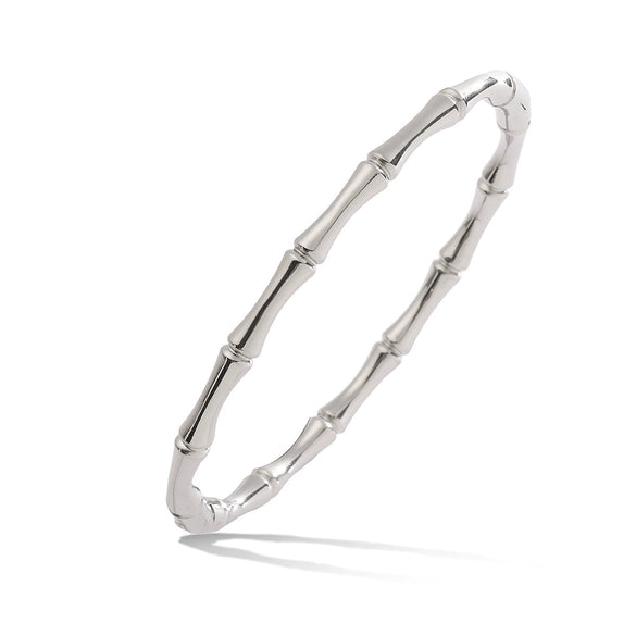 Bracelet Bamboo Titanium Steel Micropaved Simple Light Luxury Retro Allmatch Women's