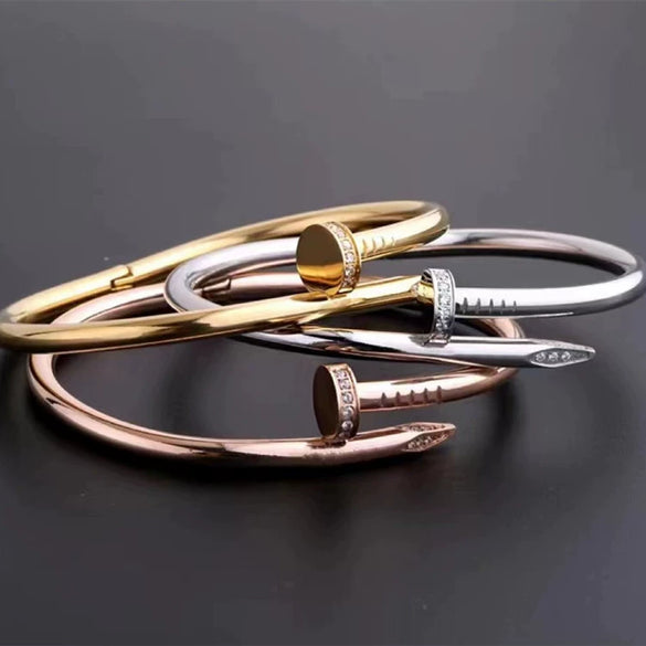 Bracelet Brass Gold Plated Stainless Steel Light Luxury Style With Letters Numbers Text