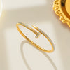 Bracelet Brass Gold Plated Stainless Steel Light Luxury Style With Letters Numbers Text
