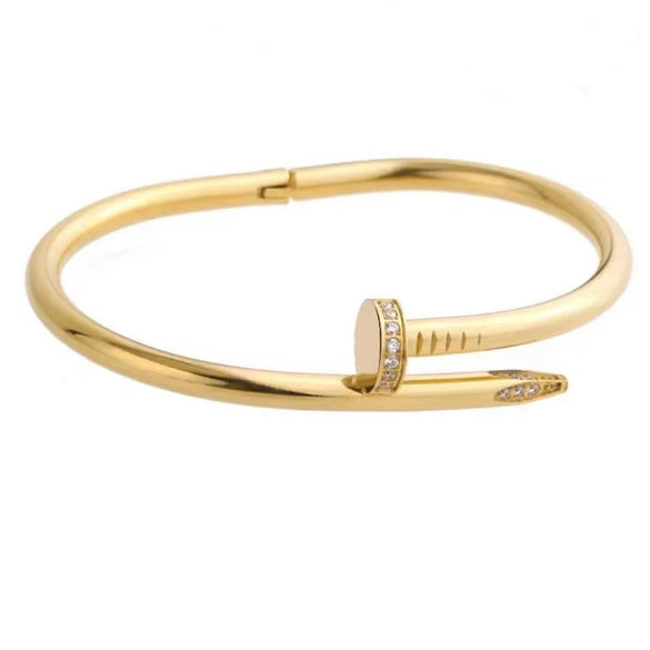 Bracelet Brass Gold Plated Stainless Steel Light Luxury Style With Letters Numbers Text